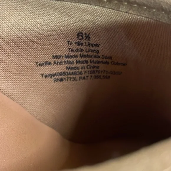 Universal Thread NEW Faux Suede Tan Mule Braided Accent 3 inch Heel #0204 - Picture 3 of 7